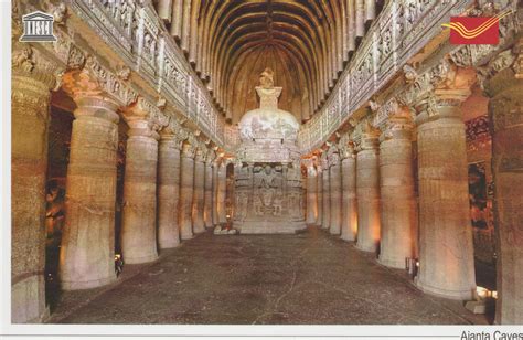 Ajanta Caves – collection postcards