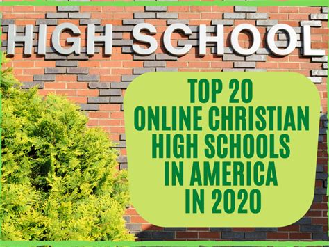 Top 20 Online Christian High Schools in America in 2020