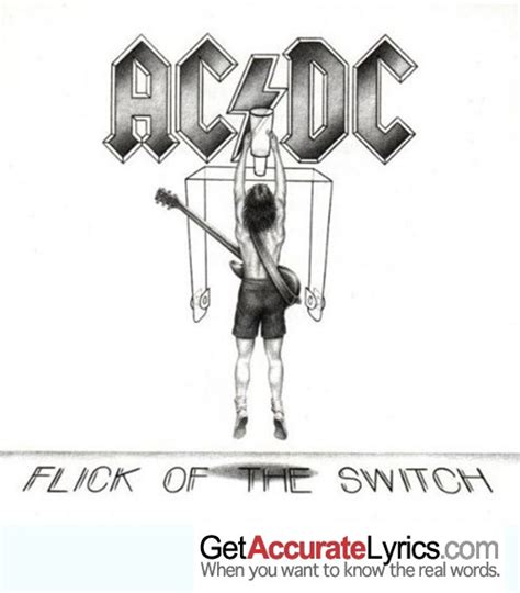 GUNS FOR HIRE Song Lyrics by AC/DC from the Album Flick of the Switch