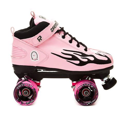 Rock Pink Flame Swirl Womens Speed Roller Skates 2013