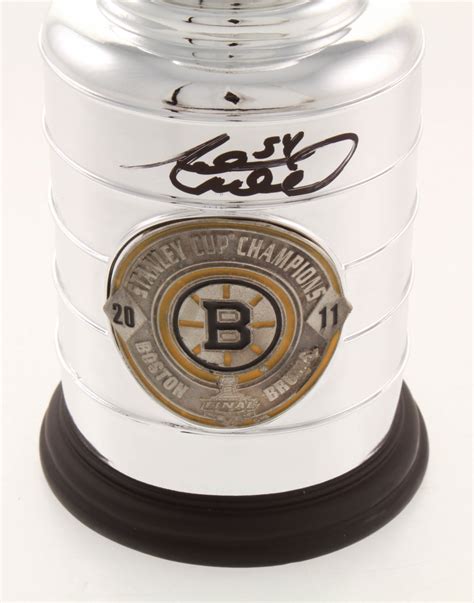 Adam McQuaid Signed Bruins 2011 Mini Stanley Cup Replica Trophy ...