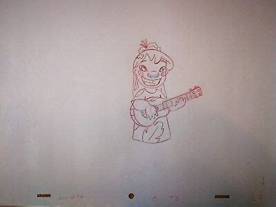 Walt Disney TV Animation Art Cel Production Drawing Lilo & Stitch Lilo ...