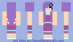 Purple Girl Minecraft Skin