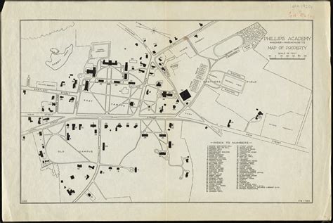 Phillips Academy, Andover, Massachusetts, map of property - Digital Commonwealth