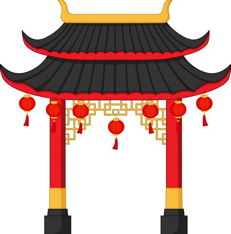 Chinese Gate Vector Art, Icons, and Graphics for Free Download