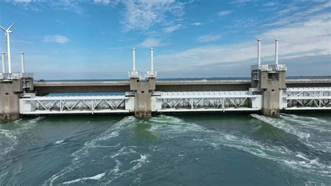 Netherlands Storm Surge Barrier Protecting the Country from High Sea ...