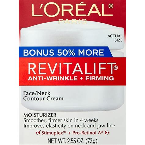 L'Oreal Paris Revitalift Anti-Wrinkle + Firming Face & Neck Cream, 2.55 oz. - Walmart.com ...