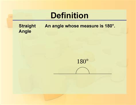 Definition--Angle Concepts--Straight Angle | Media4Math