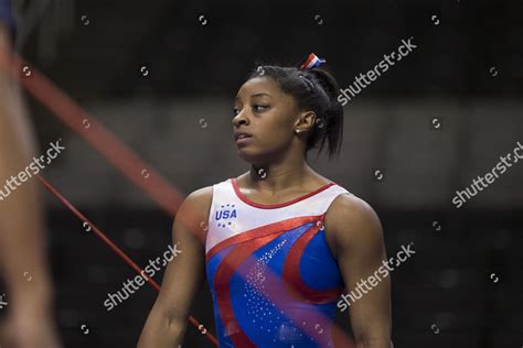 Simone Biles During Podium Training Day Editorial Stock Photo - Stock ...