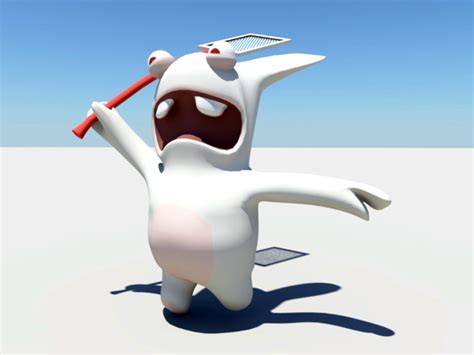 Crazy Rabbit Cartoon 3d model Maya files free download - CadNav