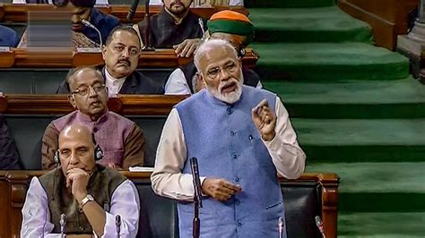 In final Lok Sabha speech, PM Modi pitches for majority govt, takes a ...