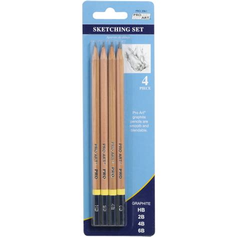 Pro Art Sketching Pencils 4/Pkg-HB, 2B, 4B & 6B - Walmart.com - Walmart.com