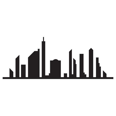 Modern City skyline vector icon background 8960362 Vector Art at Vecteezy