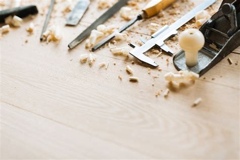 Free Photo | Carpentry tools on wooden table background