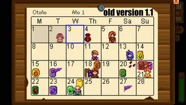 Calendar Crops at Stardew Valley Nexus - Mods and community