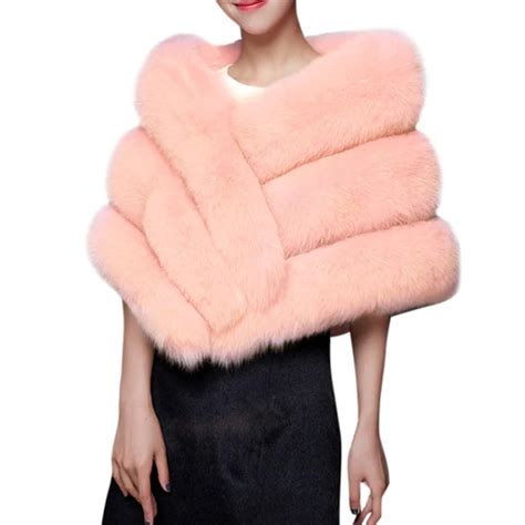 2019 Autumn Winter Fashion Scarf Women Furry Faux Fur Scarf Shawl Warm Large Scarves Wedding ...