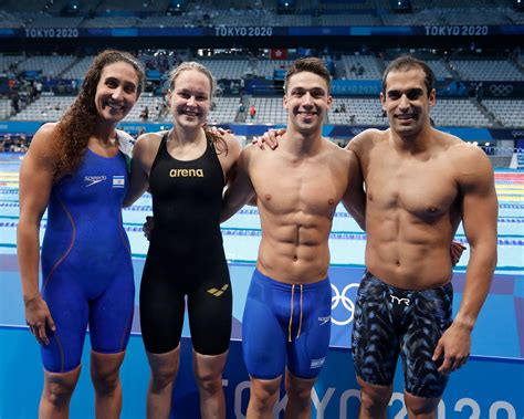 Israel's mixed swimming team makes finals of medley relay race | The Times of Israel