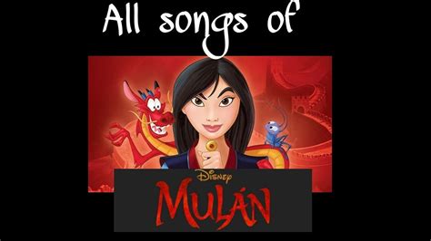 All songs of Mulan - YouTube