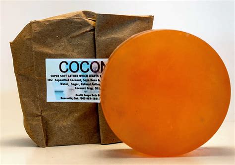 Coconut Bar Soap (organic & biodegradable) 110gr | Health Soaps Bath & Body