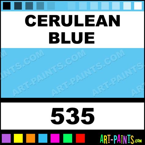 Cerulean Blue Extra Fine Watercolor Paints - 535 - Cerulean Blue Paint ...