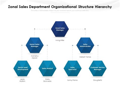 Zonal Sales Department Organizational Structure Hierarchy | PowerPoint Presentation Images ...