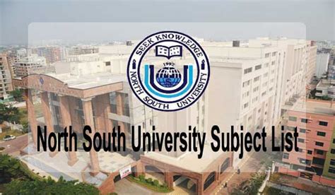 North South University Subject List and Faculty