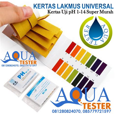 Kertas Lakmus pH Universal (range pH 1-14) Super Murah - Aqua Tester