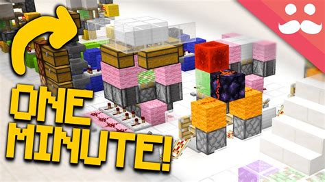 10 ONE MINUTE Redstone Builds in Minecraft 1.13! - YouTube