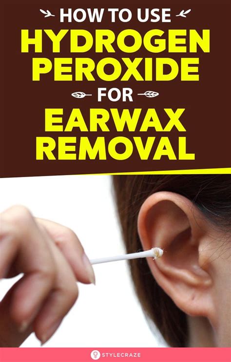 How To Use Hydrogen Peroxide For Earwax Removal In 2020 Ear Wax Ear ...