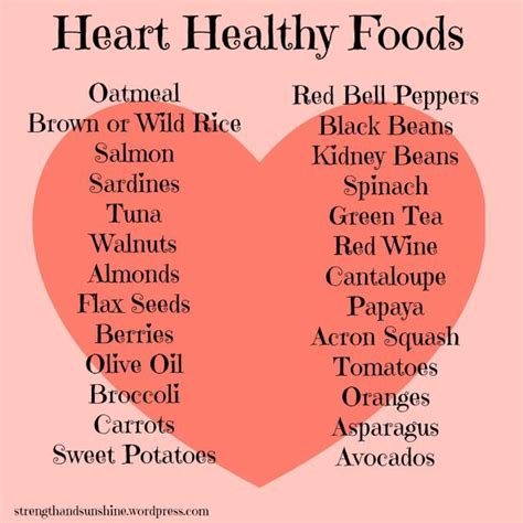 Heart Healthy Foods | Strength and Sunshine @RebeccaGF666 | Heart healthy diet