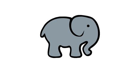 Cute Baby Elephant Cartoon Drawing | Free download on ClipArtMag