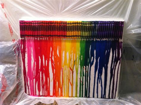 DIY Melted Crayon Canvas | Diy crayons, Melted crayon canvas, Crayon canvas