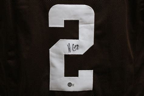 Amari Cooper Autographed/Signed Pro Style Brown XL Jersey Beckett ...