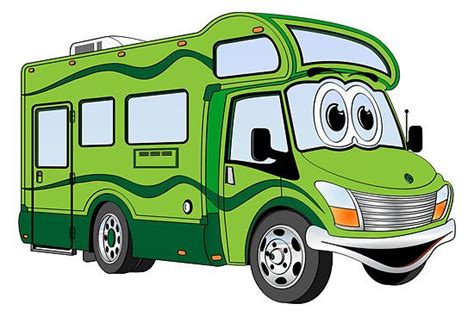 All Green Camper Cartoon by Graphxpro Car Cartoon, Cartoon Images, Camping Trailer, Car Camping ...