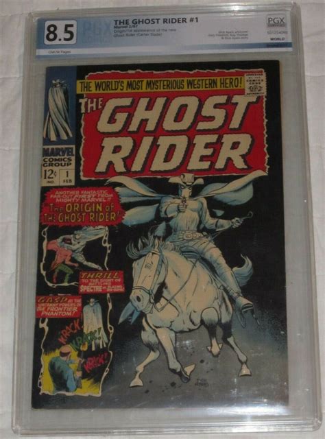 comicsvalue.com - Ghost Rider #1 1967 Origin and first appearance Carter Slade PGX 8.5 Ghost ...