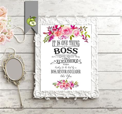 Printable Boss appreciation day gift Boss week boss card | Etsy Thank You Boss, Great Thank You ...