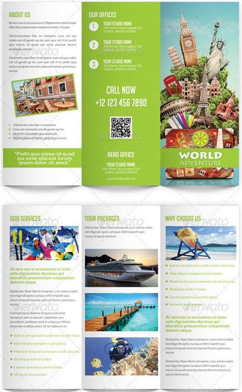 Travel Guide Brochure Template | Travel brochure design, Brochure design, Brochure examples