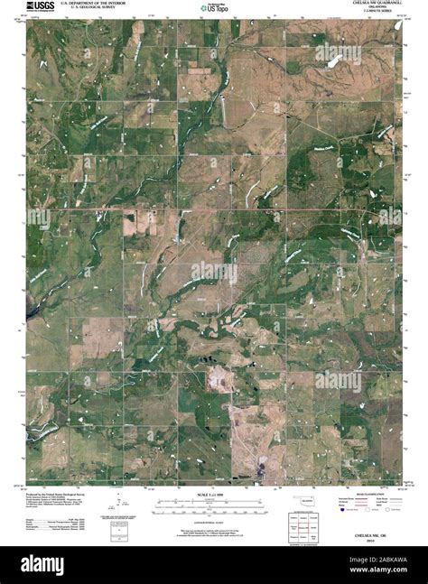 Map of chelsea oklahoma Cut Out Stock Images & Pictures - Alamy