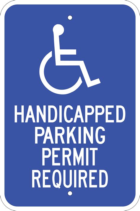 Printable Handicap Parking Sign - Printable Word Searches