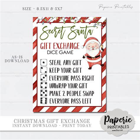 Printable Secret Santa Rules | ubicaciondepersonas.cdmx.gob.mx