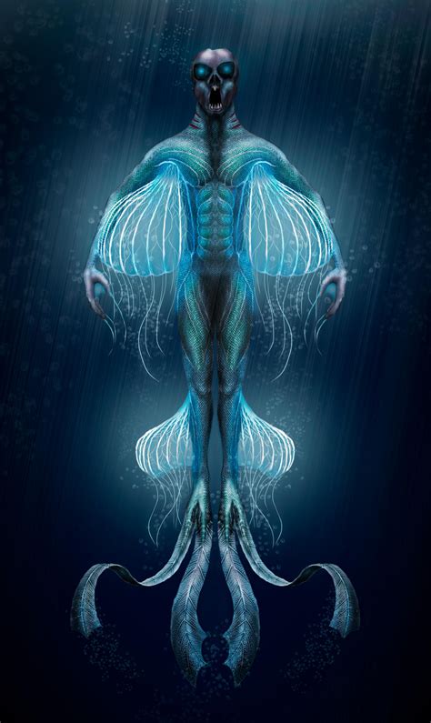 marine humanoid. jellyfish-like by Artires on DeviantArt