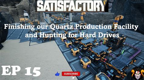 Satisfactory Episode 15: Completing Our Quartz Factory & Hard Drive Hunt! - YouTube