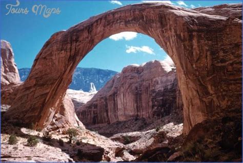 RAINBOW BRIDGE NATIONAL MONUMENT MAP UTAH - ToursMaps.com