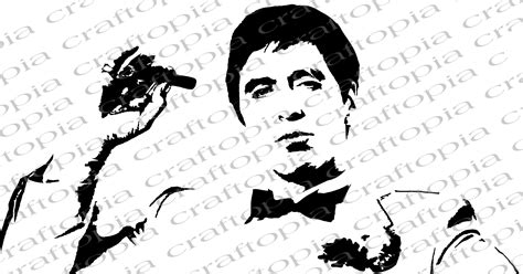 Scarface Tony Montana SVG JPG AI Files Cricut and Laser Ready - Etsy ...