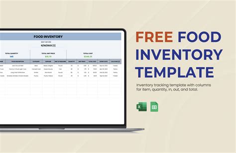 Food Inventory Template in Excel, Google Sheets - Download | Template.net