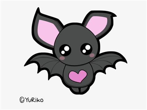 Cute Bat By O - Draw A Cute Bat Transparent PNG - 600x533 - Free Download on NicePNG