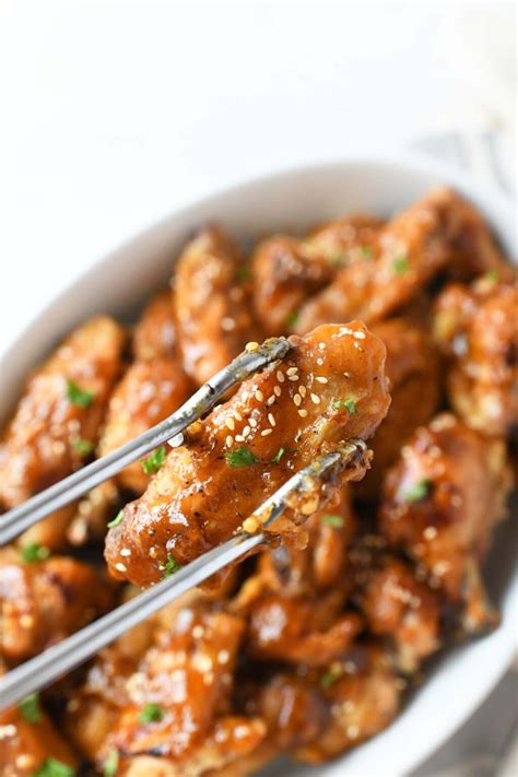 Honey Garlic Chicken Wings (Oven Baked) - Savvy Saving Couple