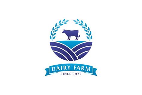 Dairy Farm Logo | Creative Illustrator Templates ~ Creative Market