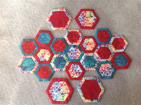 Quilt as You Go Hexagon Tablemat and Coasters Kit Rainbow - Etsy