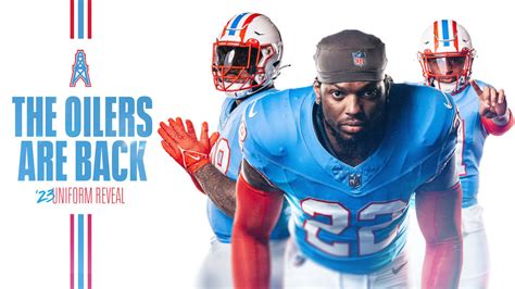 The Story Behind the Titans Unveiling Oilers Throwback Uniforms